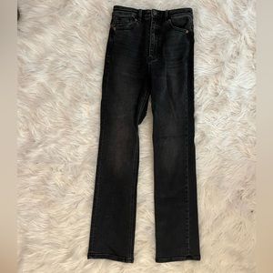 asos bootcut black jeans